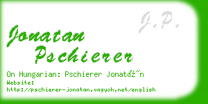 jonatan pschierer business card